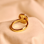 Golden Bloom Pearl Ring Vellura Jewellery