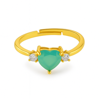 Anti-tarnish stone Ring