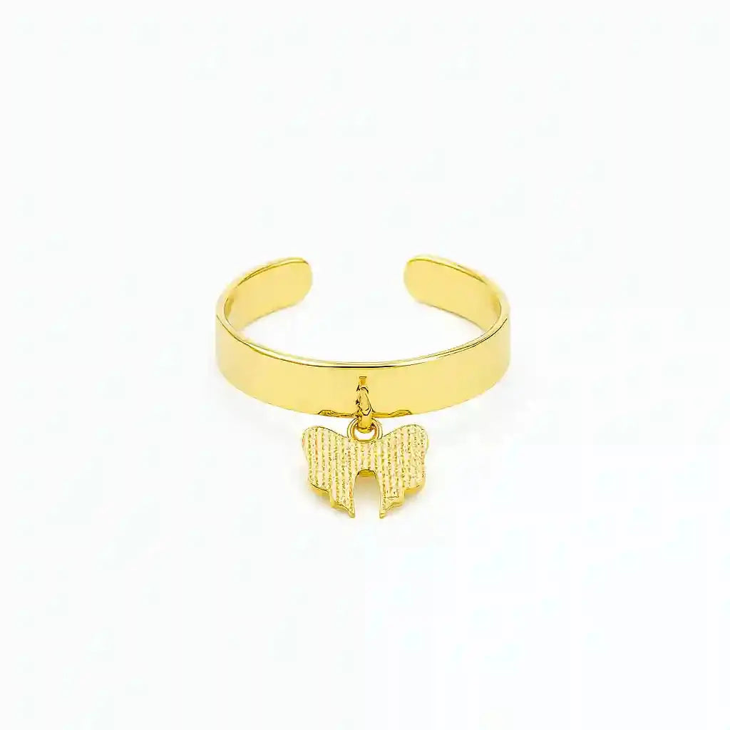 Gold Bow Ring Vellura Jewellery