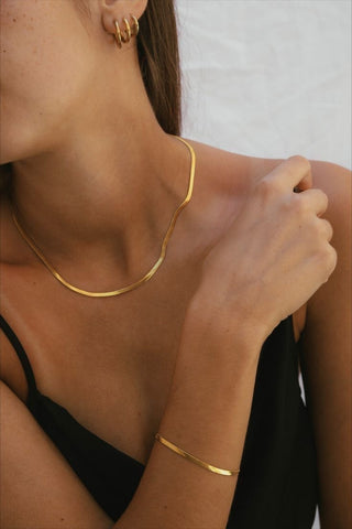 Unisex Snake Chain | 18K Gold Plated