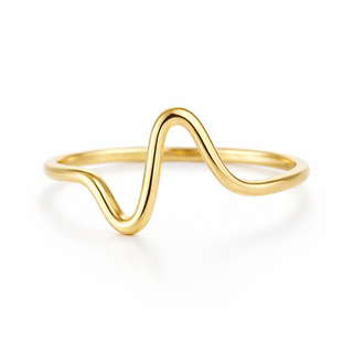 Minimalist Wave Ring