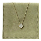 White Clover Necklace Set – Demi Fine Necklace, Ring, Bracelet & Earrings - VelluraJewellery