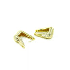 Chunky Geometric Gold Hoop Earrings Vellura Jewellery