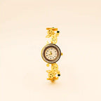 Luxury Anti-Tarnish Gold-Plated Floral Bracelet Watch - Vellura Jewellery  