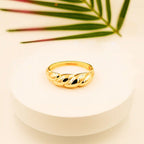 Elegant  Gold Braided Design Bracelet - VelluraJewellery