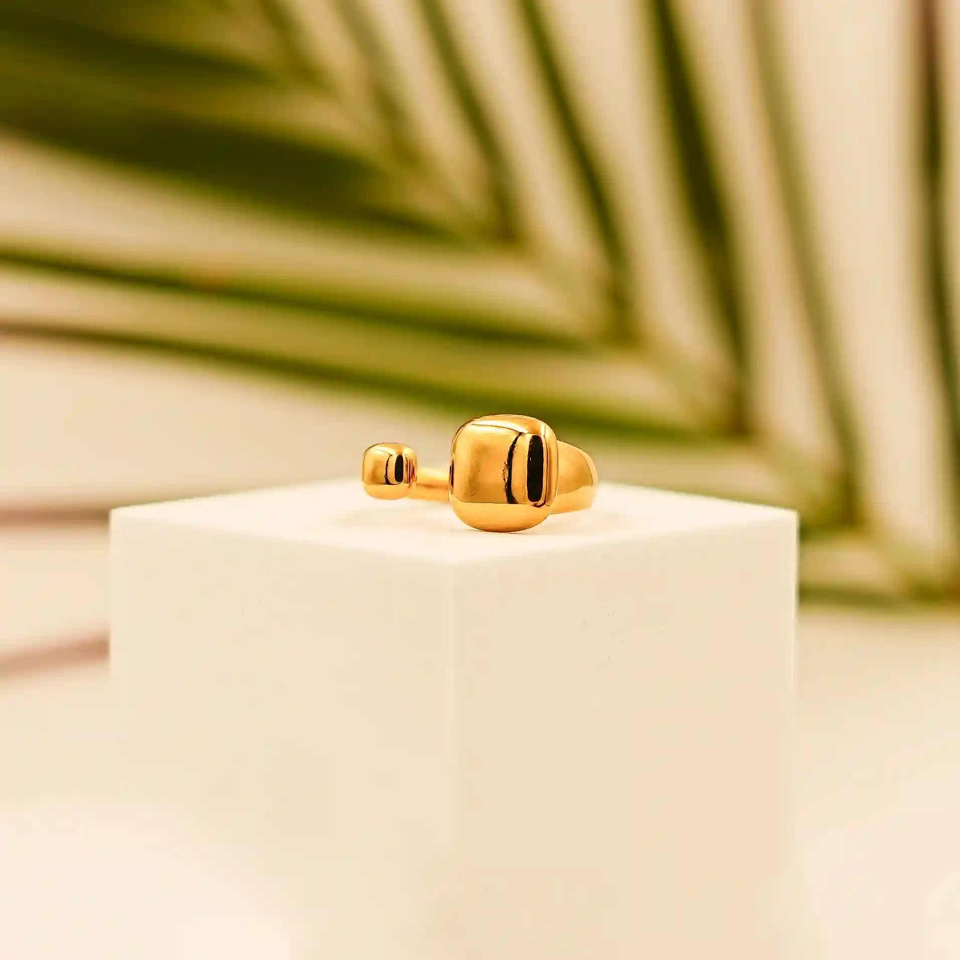 Adjustable Gold Plated Ring - Vellura Jewellery  Rings