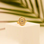 Gold Floral Ring - Vellura Jewellery  Rings