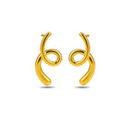 Elegant Modern Gold Pendant & Earring Set - Vellura Jewellery  pendent