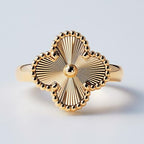 Van Cleef Inspired Clover Gold Ring