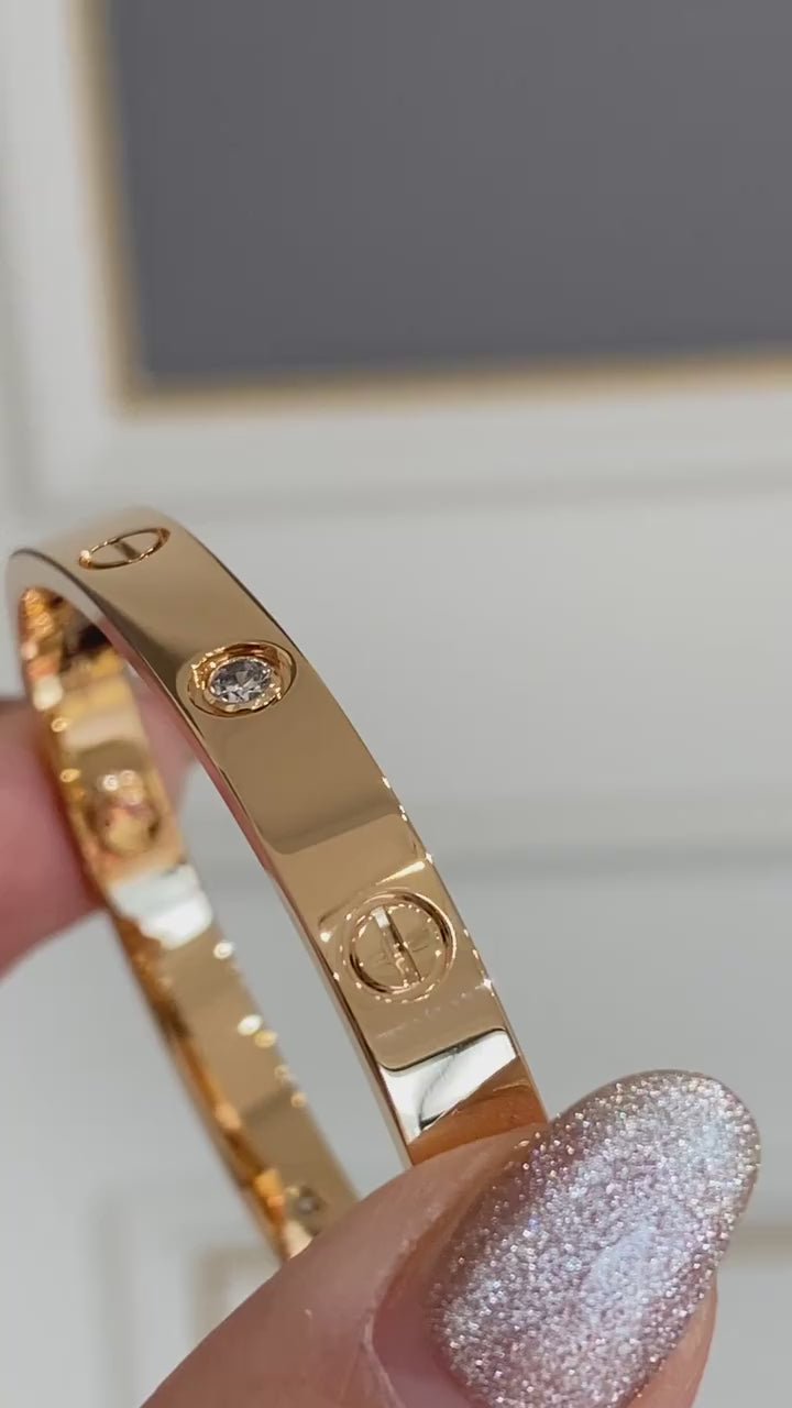 Elegant Cartier Style Gold Bracelet