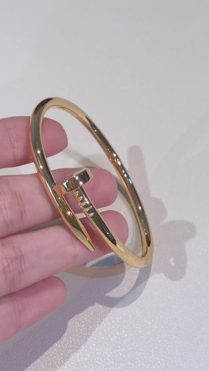 Elegant Cartier Nail & Studded Bracelet Combo